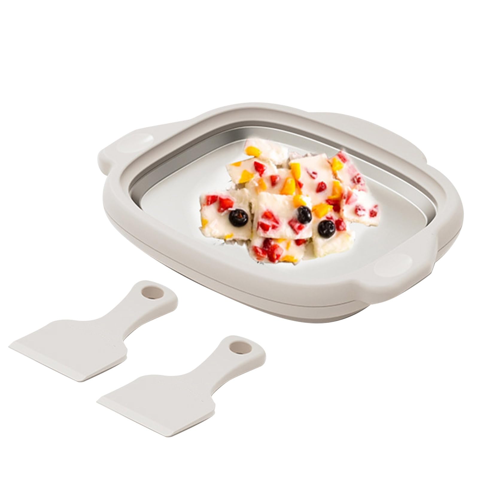 Rolled Ice Cream Maker Multifunction Small Ice Cream Roller Maker Frozen Yogurt Machine For Frozen Yogurt Rolled Ice