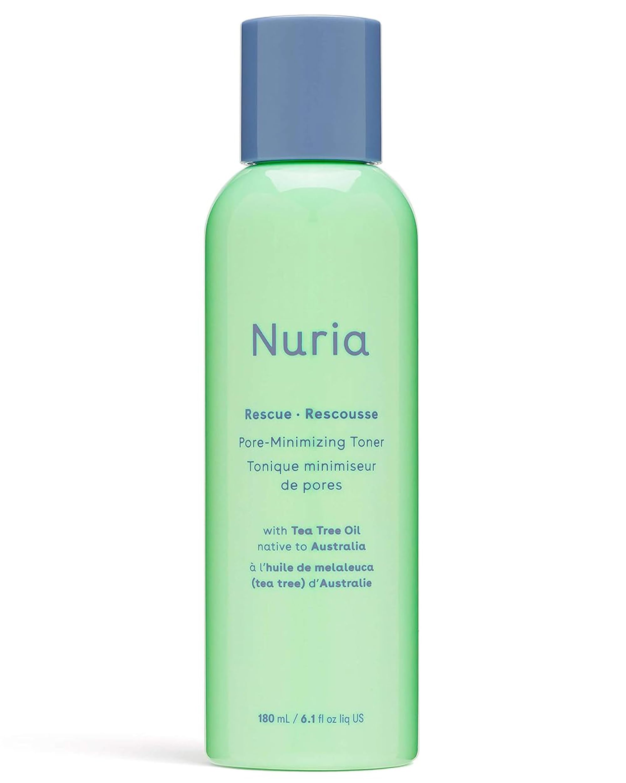 Nuria - Rescue Skin Toner for Face Pore Minimizer, Tea Tree Toner with Pure Witch Hazel Extract, Horsetail and Rosemary, 180mL/6.1 fl oz