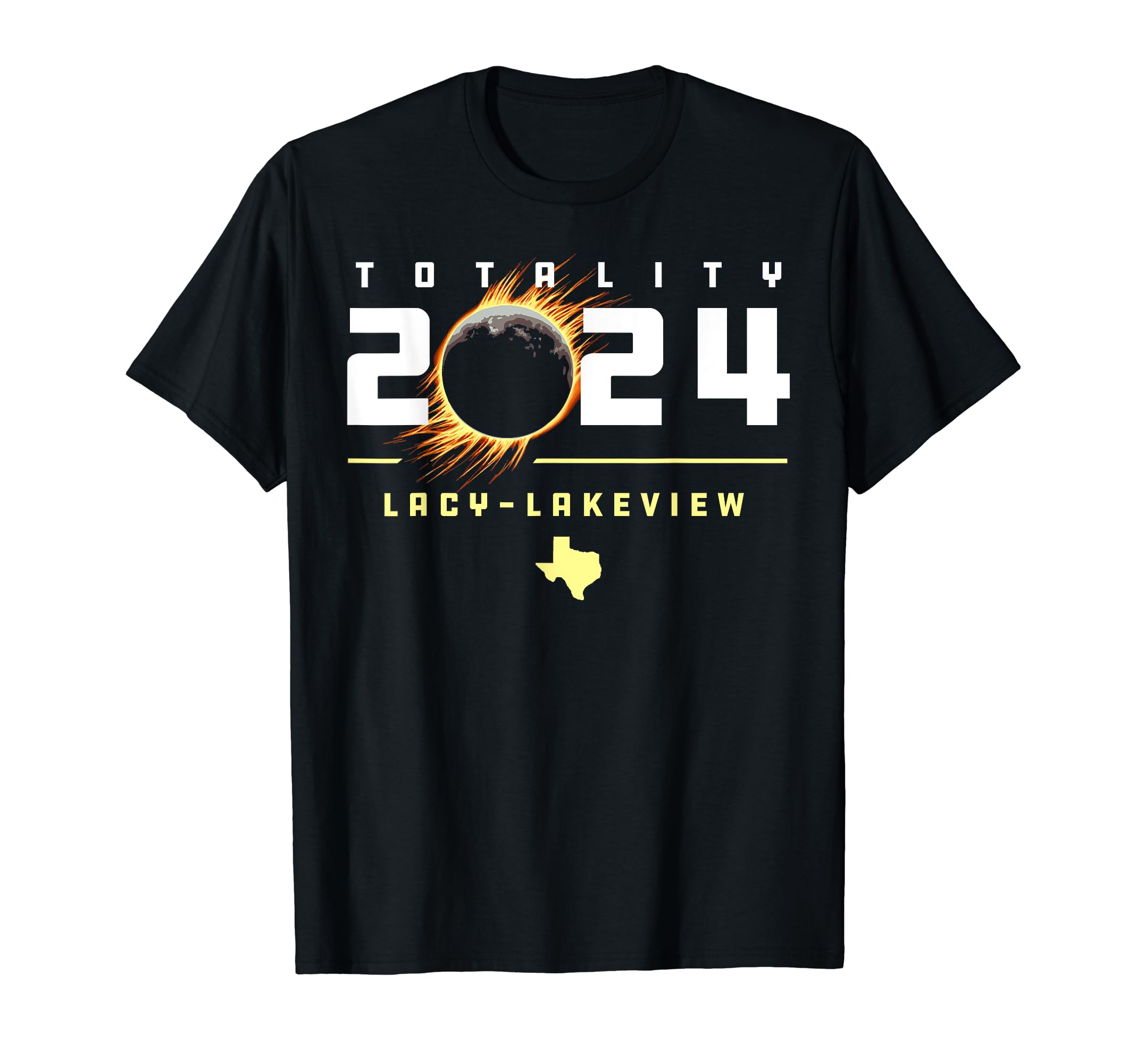 Lacy-Lakeview Texas 2024 Total Solar Eclipse T-Shirt