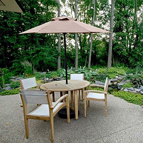 Parasol de jardín de aluminio con manivela CLSDRZC para terraza y piscina 5