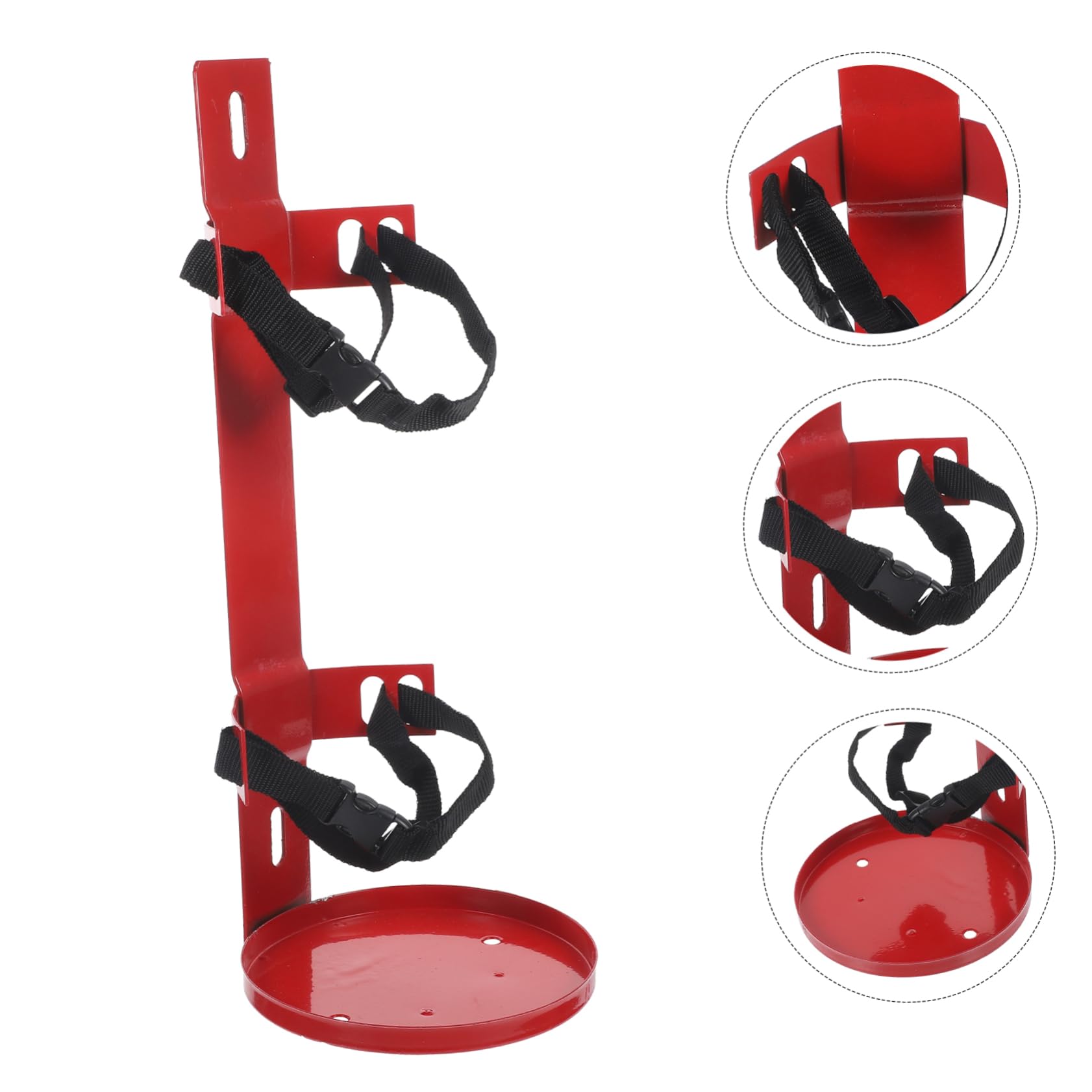 Soporte de Poliéster Resistente de Hierro Extintor para Incendios de Correas Ajustables Fácil de Instalar para Hogar y Hotel