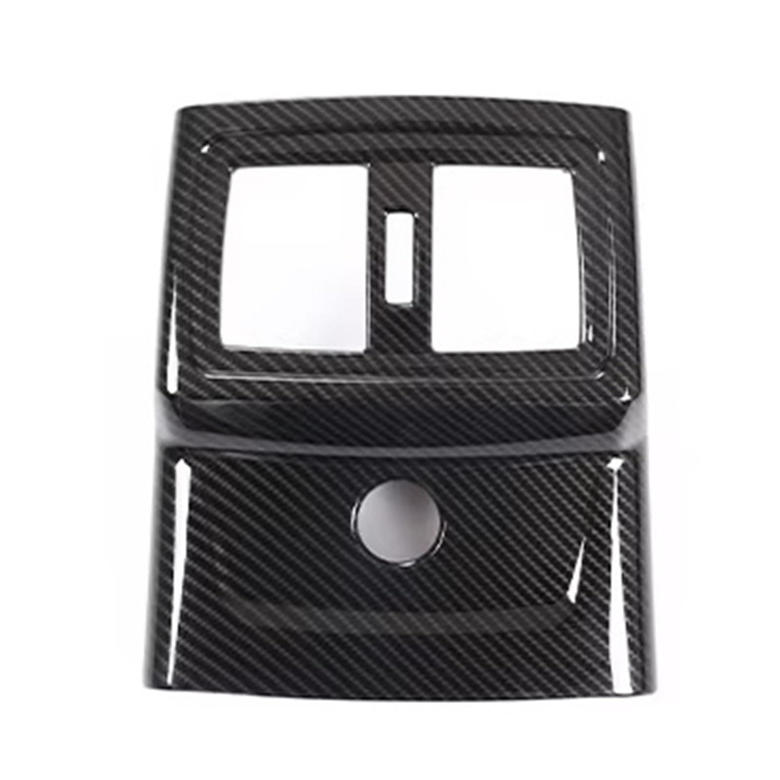 for BMW for X1 F48 for X2 F47 2016-2021 Car Rear Row Air Conditioner Air Outlet Frame Decorative Sticker Car Interior Mouldings(B-Carbon Fiber)