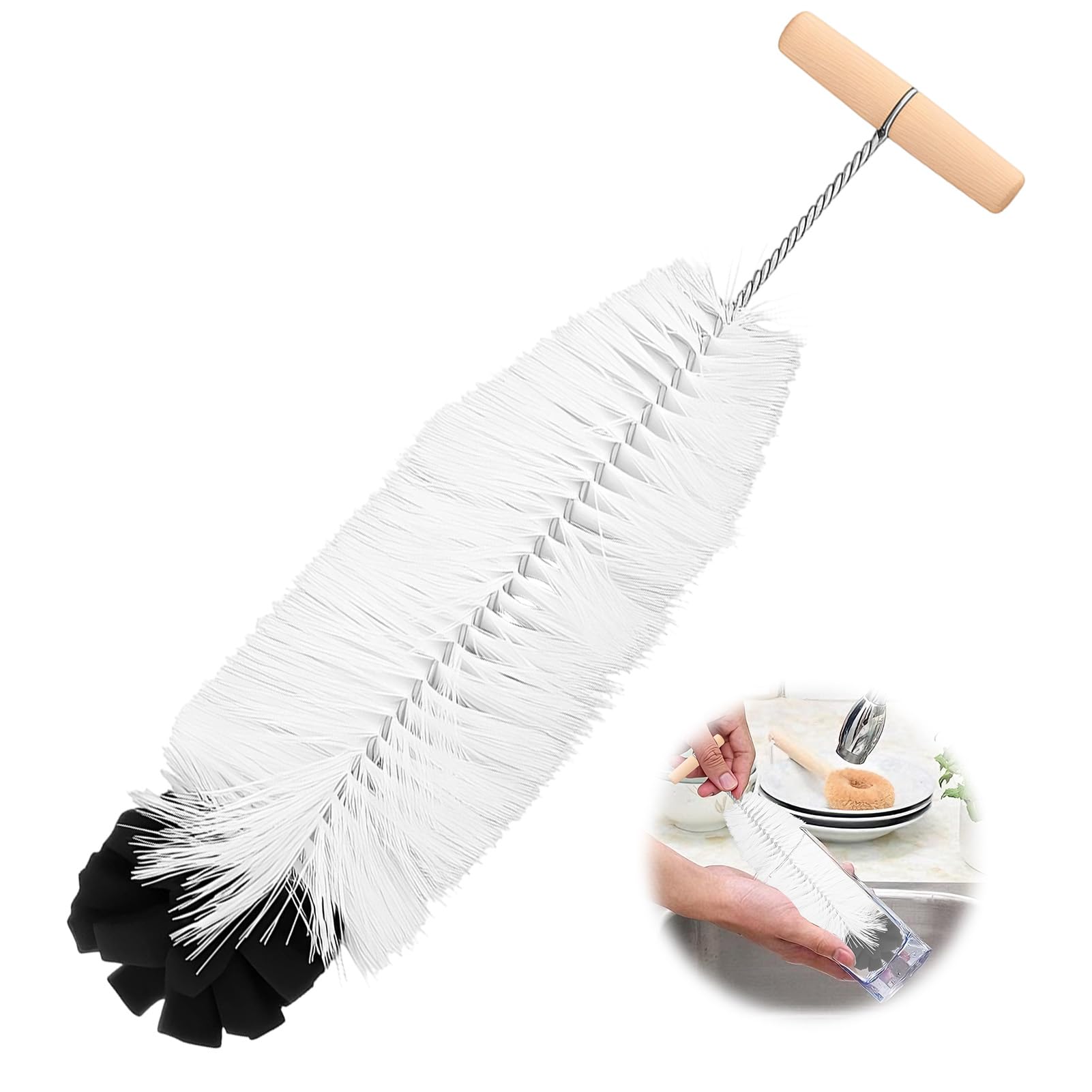 goupillon bouteille 35cm pour verre