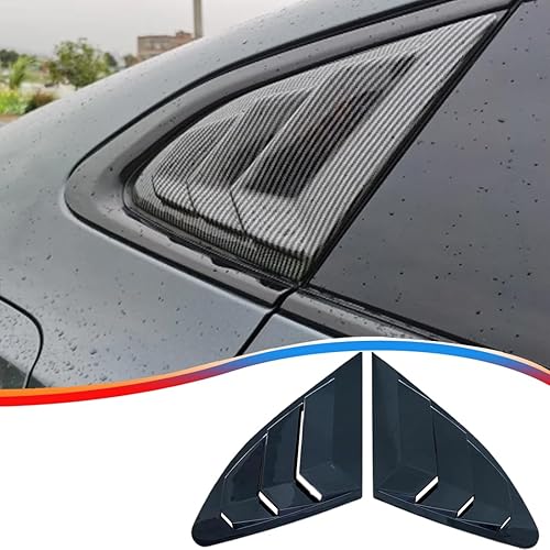para Chevrolet Malibu 2016-2024 2 piezas Rejillas laterales traseras impresas para ventana, embellecedores de ventilación, persianas, cubiertas,