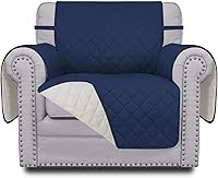 Vista 241 de Easy-Going Funda de Sofá Reclinable Reversible Funda de Sofá Resistente al Agua Funda de Sillón Protector de Muebles con Correas Elásticas