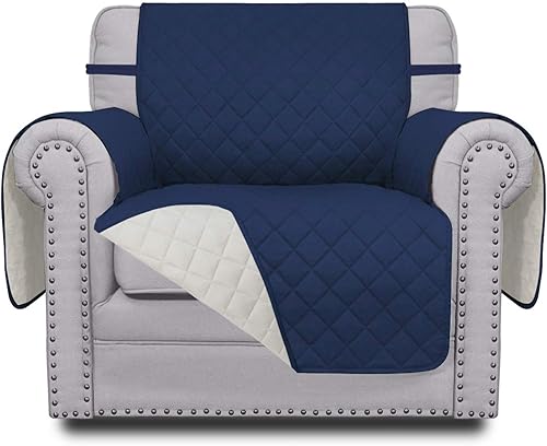 Miniatura 13 de Easy-Going - Funda de sofá reversible para sofá de 3 cojines, funda protectora de muebles para perros y gatos, resistente al agua con tubos de