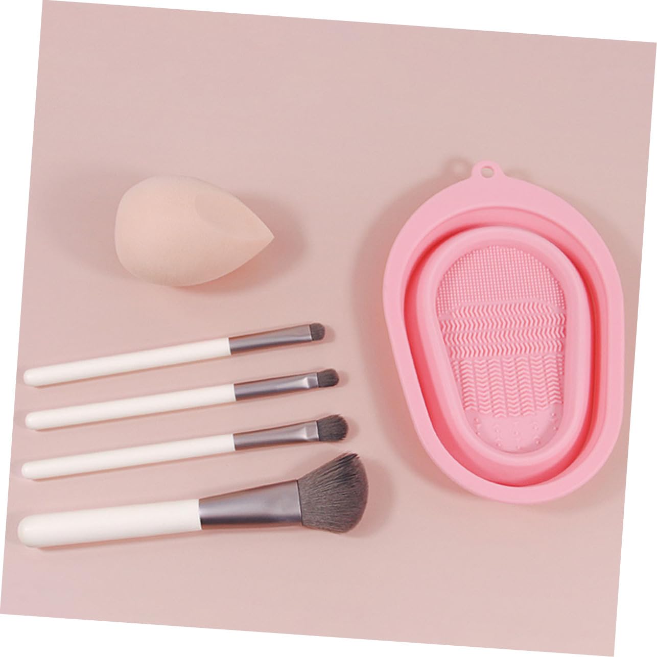 Beavorty 3 Set Di Cuscinetti Per La Pulizia Dei Pennelli Da Trucco in Silicone Dettagli Per Pennelli Da Trucco Facili Da Pulire Design Elegante 2 Pezzi * 3