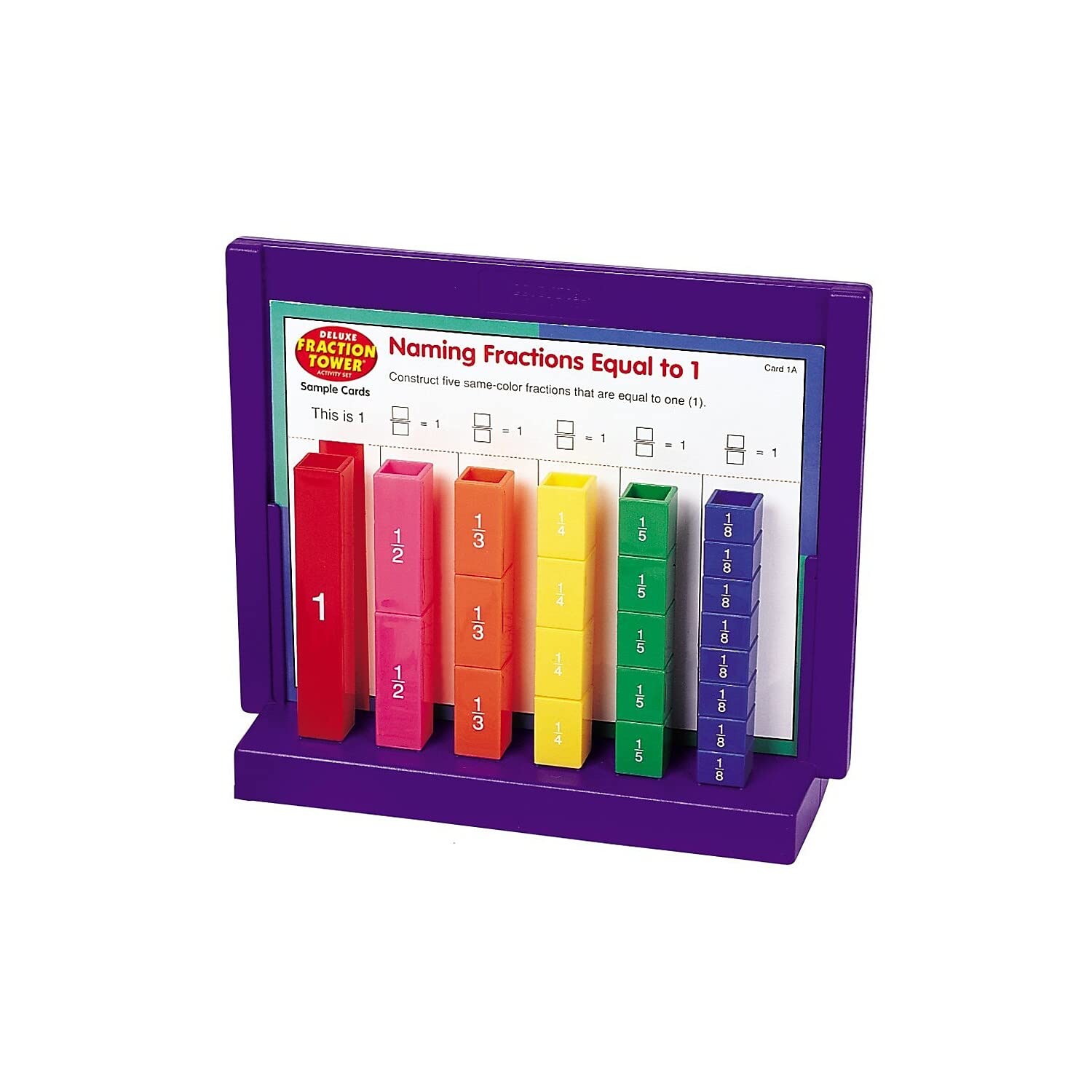 Learning Resources Deluxe Rainbow Fraction Tower Activity Set, Mehrere Farben - Image 4
