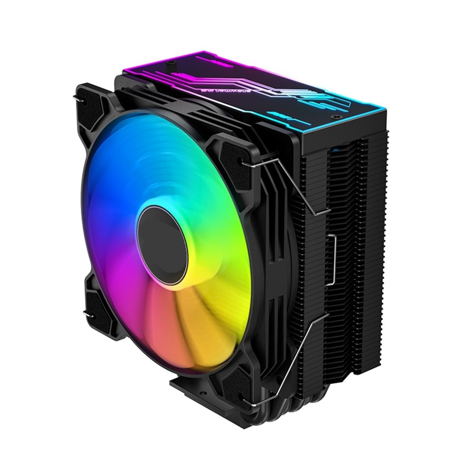 Refroidisseur CPU 120mm ventilateur PC PWM 4 broches ARGB silencieux pour socket Intel AMD