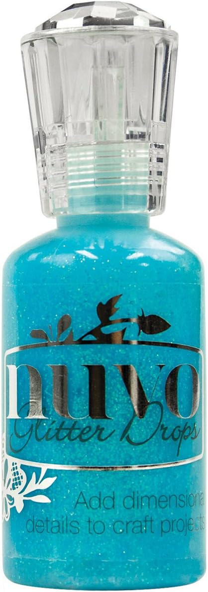 Tonic Studios Nuvo Glitter Drops 1.1Oz-Blue Lagoon, Blue Lagoon