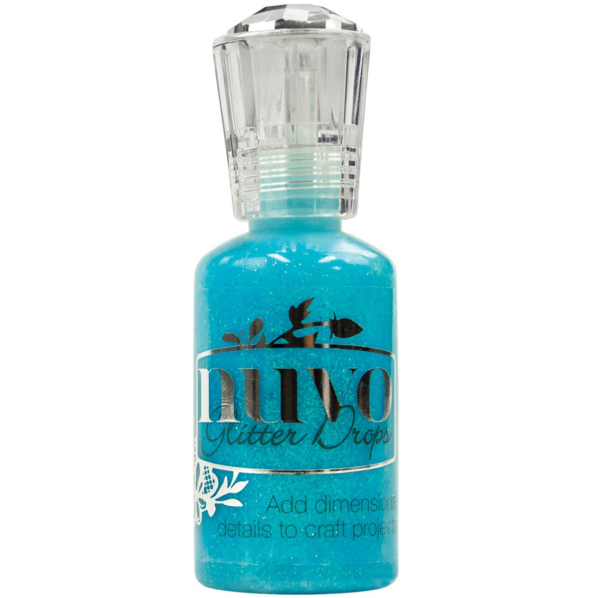 Tonic Studios Nuvo Glitter Drops 1.1Oz-Blue Lagoon, Blue Lagoon