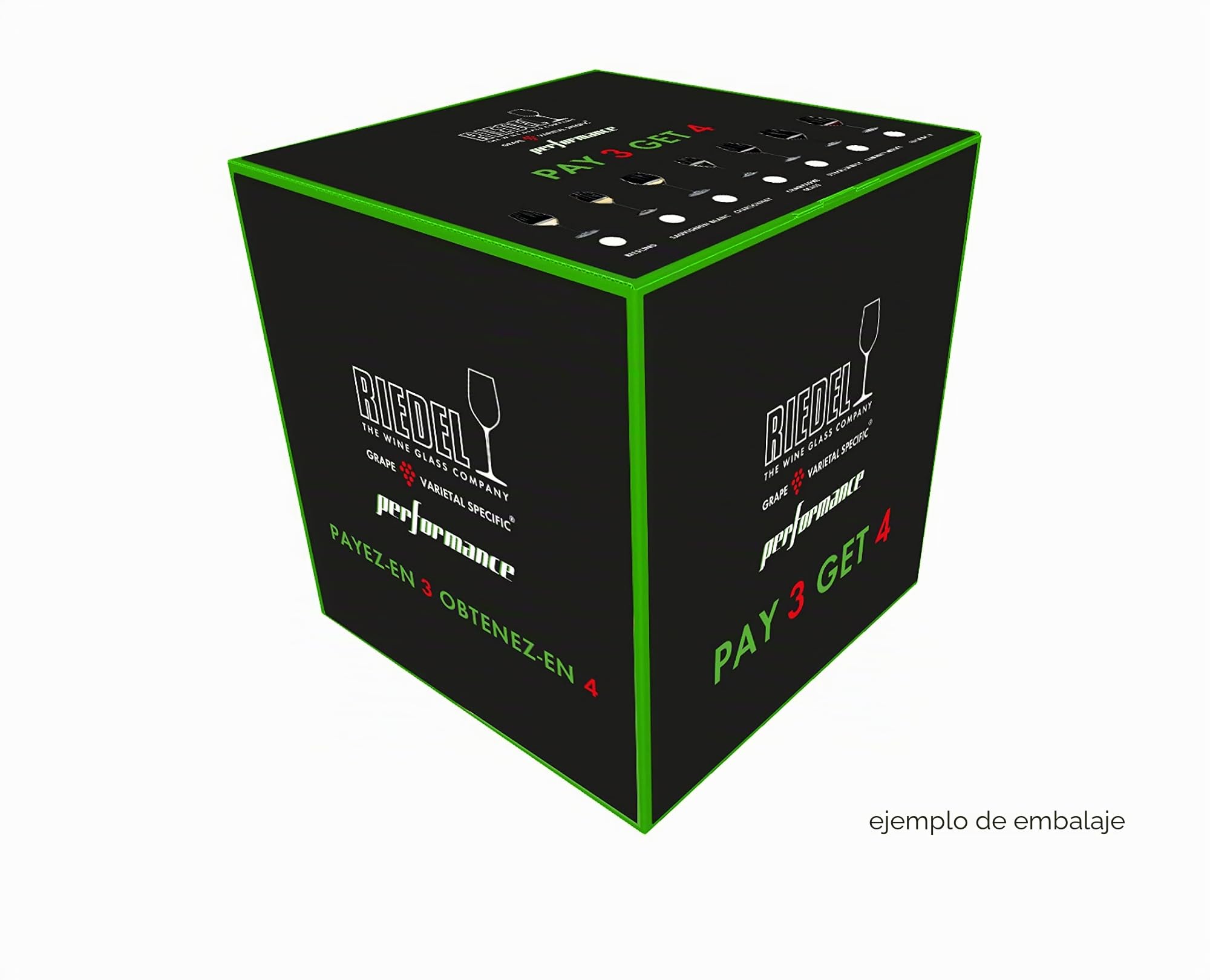 Riedel Performance Pinot Nero Calice Vino Rosso 83 Cl Set 4 Pz In Vetro Cristallino
