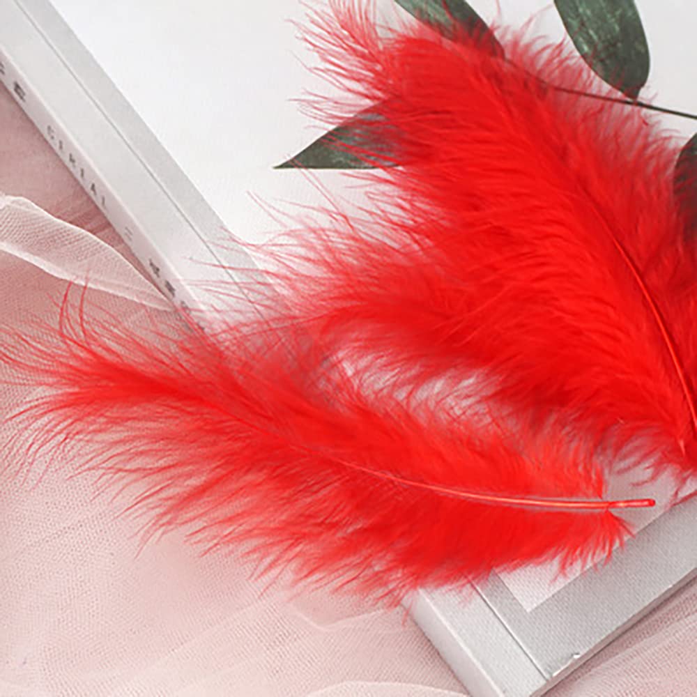 100 Plumas Naturales Para Manualidades | Longitud 10-15 Cm, 34 Colores | Para Atrapasueños, Bodas, Joyería Y Decoración