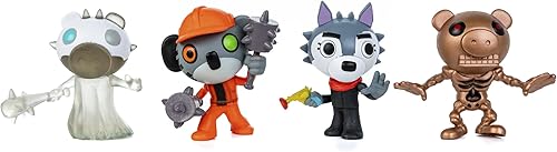 Miniatura 1 de PIGGY Paquete de figuras coleccionables con contenido descargable, incluye cuatro personajes de 3 pulgadas (Frostiggy, Willow, Kolie, Skelly) -