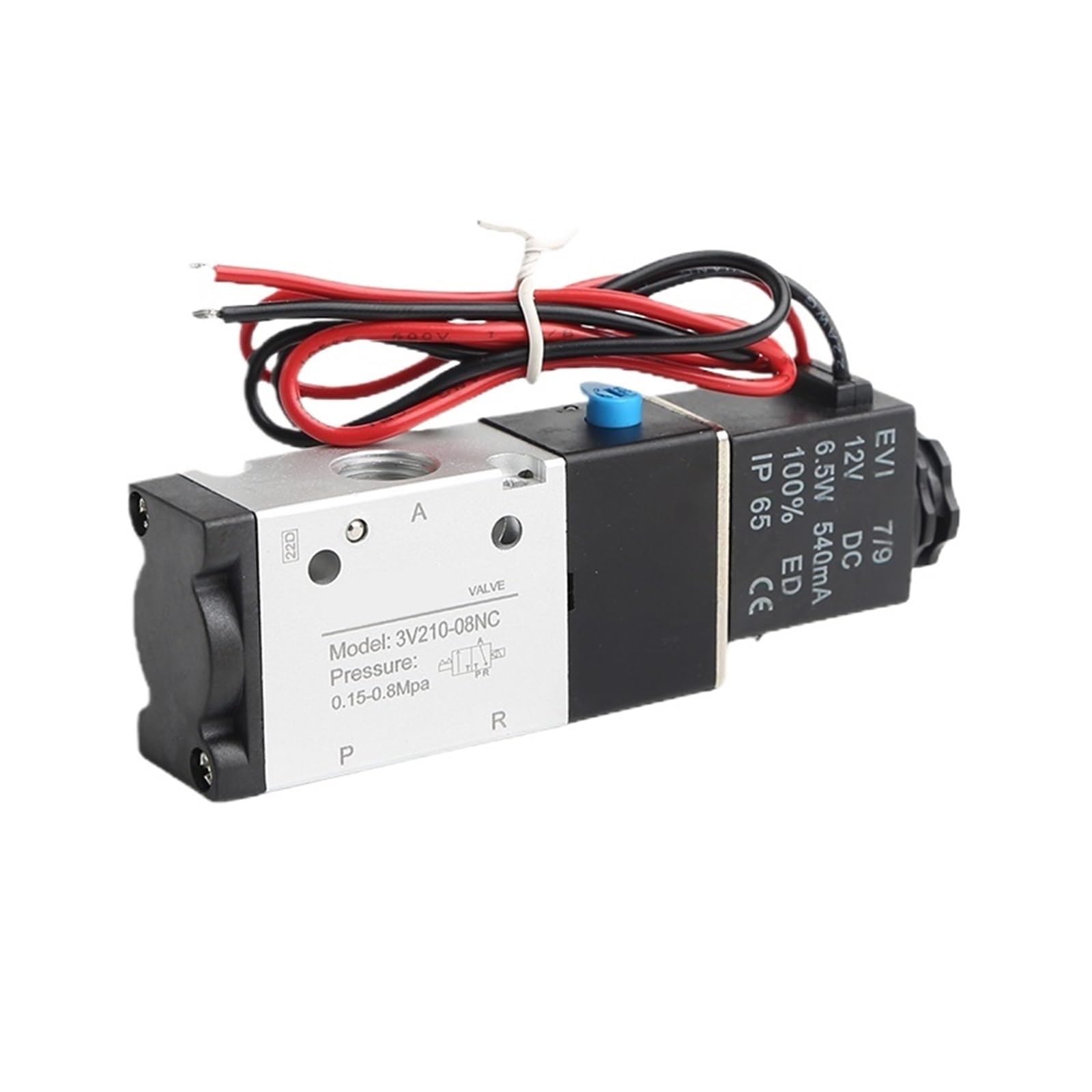 3/2 3V210-08NC Normalnie zamknięty pneumatyczny zawór elektromagnetyczny 3V110-06NC 3V310-10NC Elektrozawór elektromagnetyczny 3V410-15NC (3V410 SL10,DC12V)