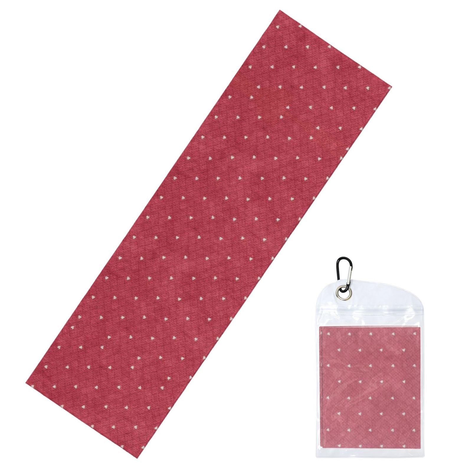 DUYIOKH Watercolor Heart Print Cooling Towel, Portable Towel for Gym Workout Golf Beach World Cup Sports Hot Weather