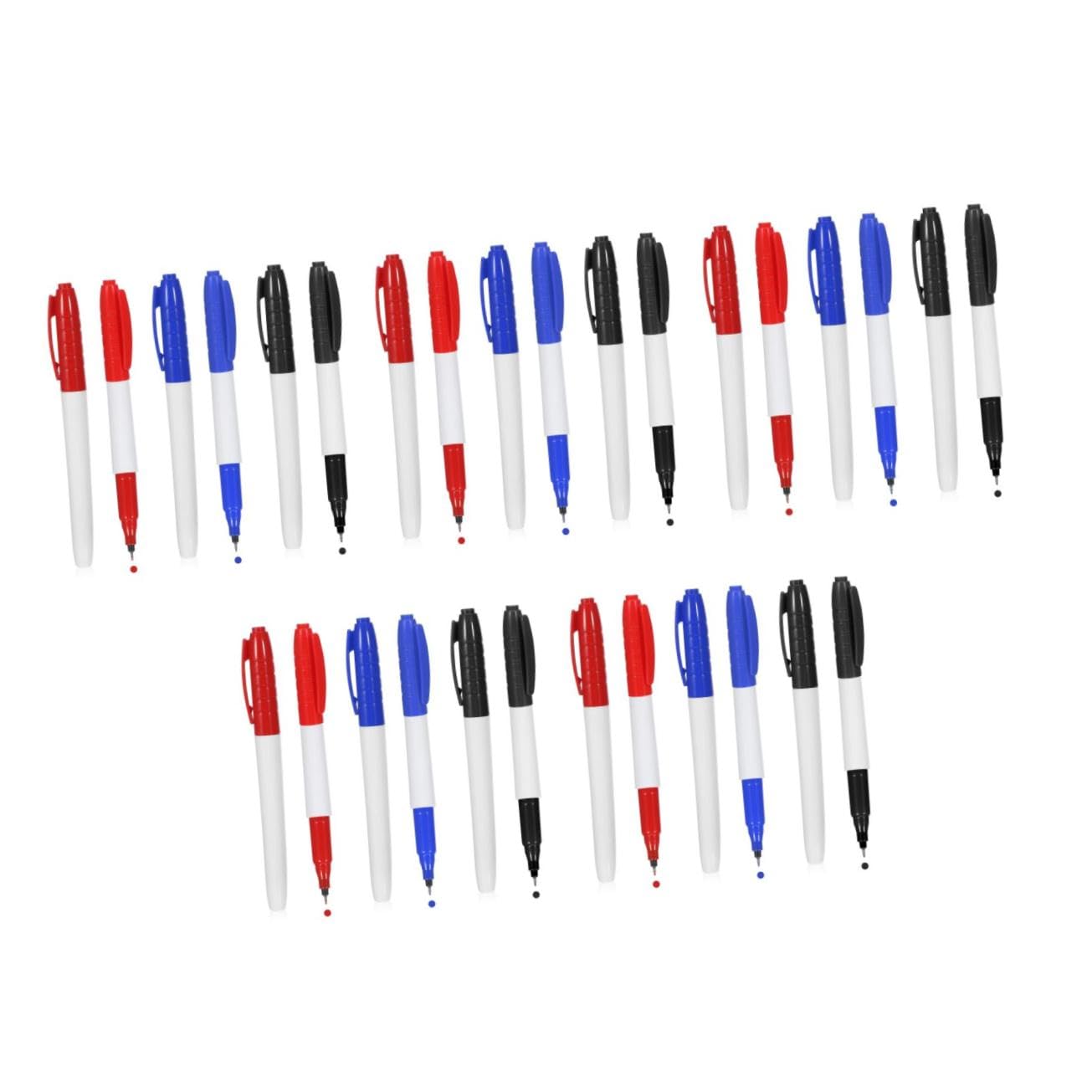 SHINEOFI 5 Series Bolígrafo De Pizarra Pluma De Pizarra Seco Pequeño Tabla Delgado Marcadores Rotuladores Borrables De Tiza Liquida Convenientes Rotuladores El Plastico 6 Piezas X 5