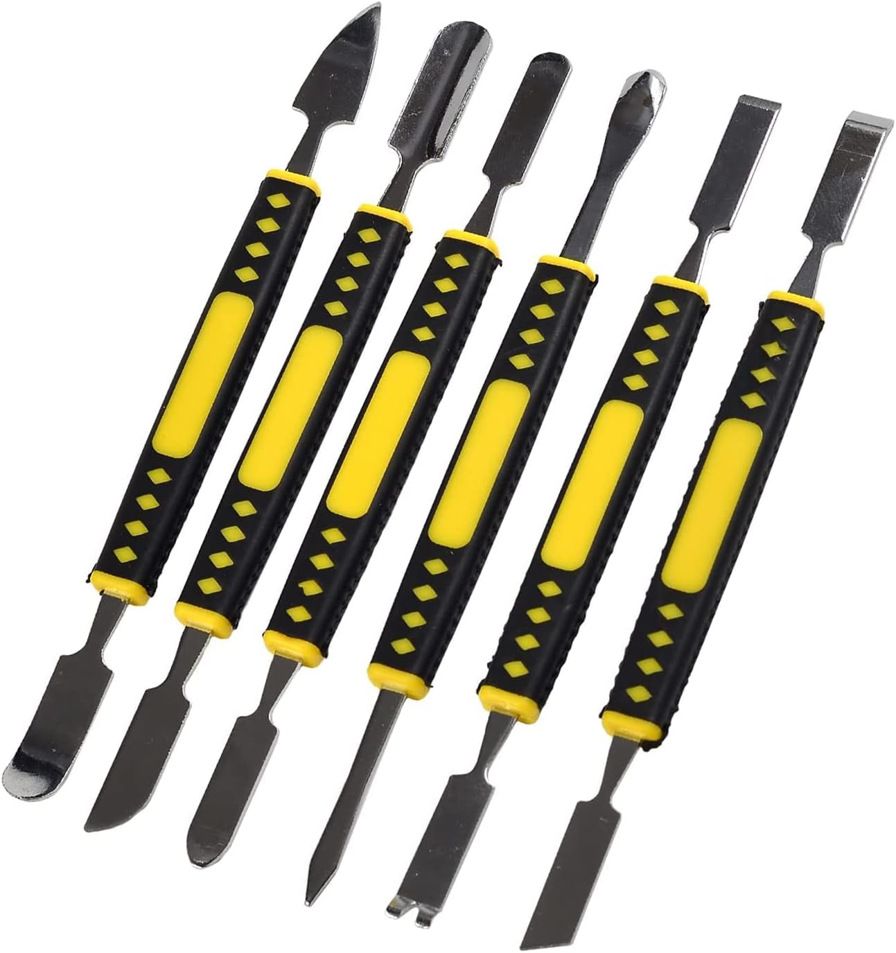 Metal spudger, Mobile phone disassembly, Computer digital repair tools, Multifunctional disassembly stick, Precision Metal Crowbar Set Repair Tools, 6-piece set