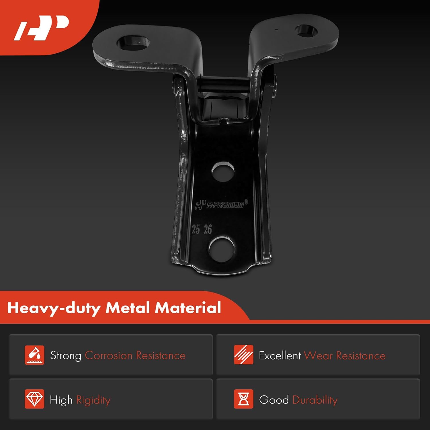 A-Premium Door Hinge Assembly Compatible with Toyota 4Runner & Lexus GX470, 2003-2009, Front Right Passenger Upper Side