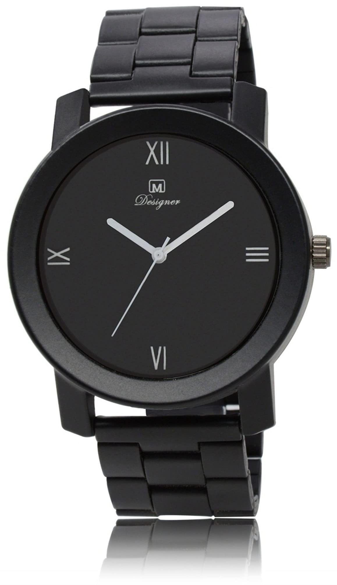 OM DESIGNER Leather Strap Analog Men and Boys Watch BL-31 Black (B09T1KQJ42) Amazon Price History, Amazon Price Tracker