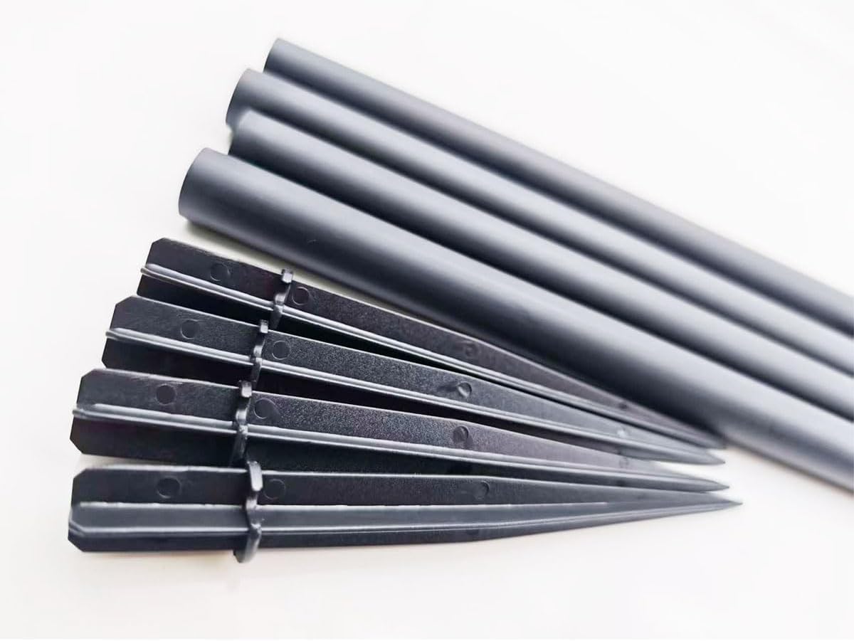 10pcs Landscape Light Stakes Plastic Ground Spikes ABS Ground Spikes Solar Lights Replacement Stakes Garden Lights Landscape Security Light 5" x 0.5" - Image 3