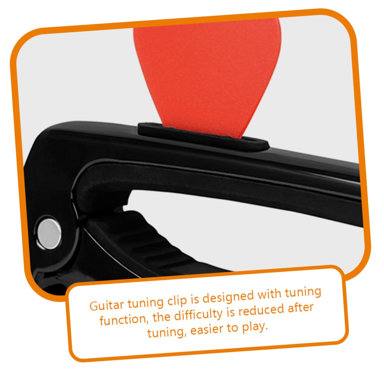 NULYLU Universal Guitar Capo for Acoustic Classical and Ukulele Metal Tuning Clip Picks Random