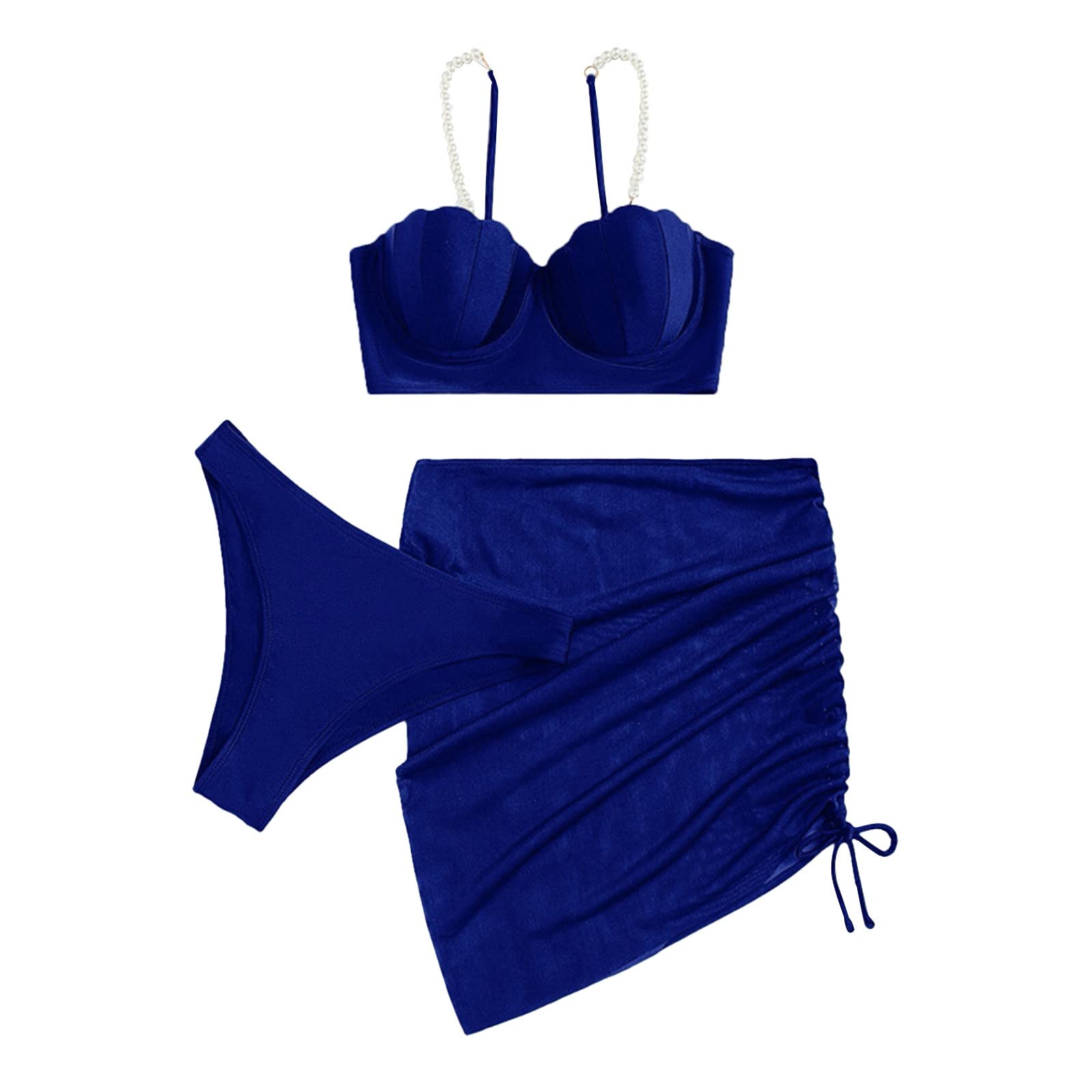 Genérico Bikinis Mujer Push Up Bikini Mujer BrasileñO Traje de baño de Bikini de 3 Piezas para Mujer Bikini Tanga BrasileñO Mujer Bikinis Mujer Sexy Bikinis Mujer 2024 Braga Alta Bikinis para