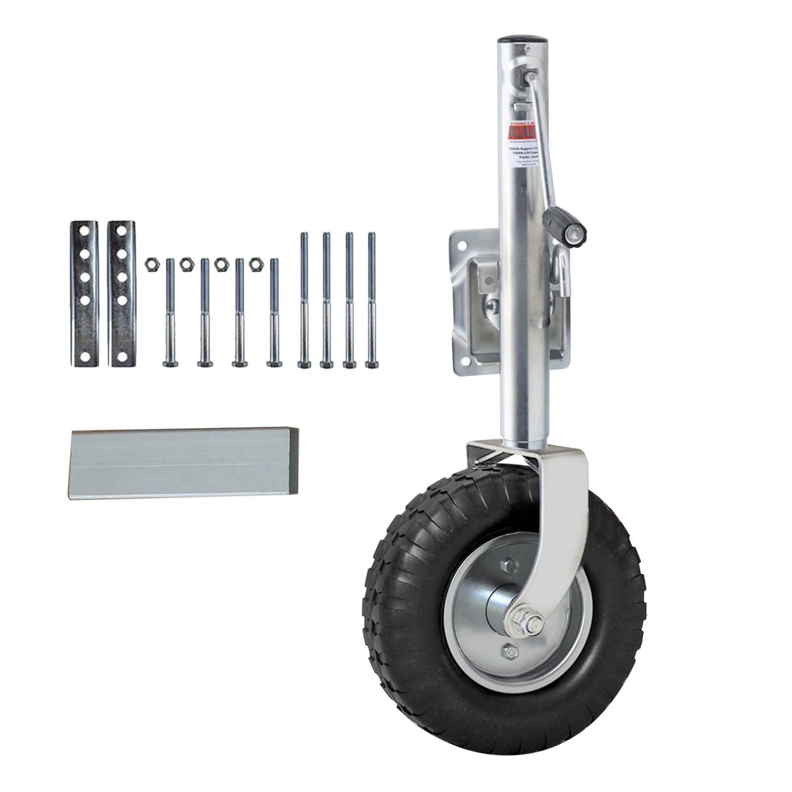 Automatik StüTzrad 1200 Lb Schwerlast StüTzrad Trailer Bugrad FüR Pkw AnhäNger,Automatikstützrad Wohnwagen,Wohnmobile Pkw AnhäNger StüTzrad Mit Metallfelge 200mm Rad (900kg)