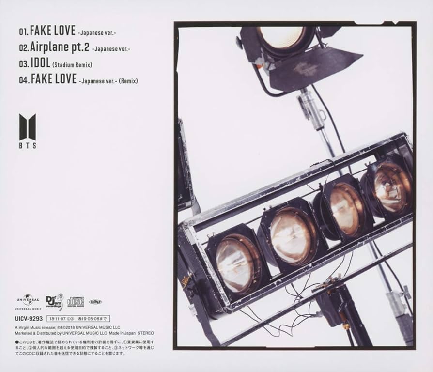 Amazon.co.jp: FAKE LOVE/Airplane pt.2(初回限定盤C): ミュージック