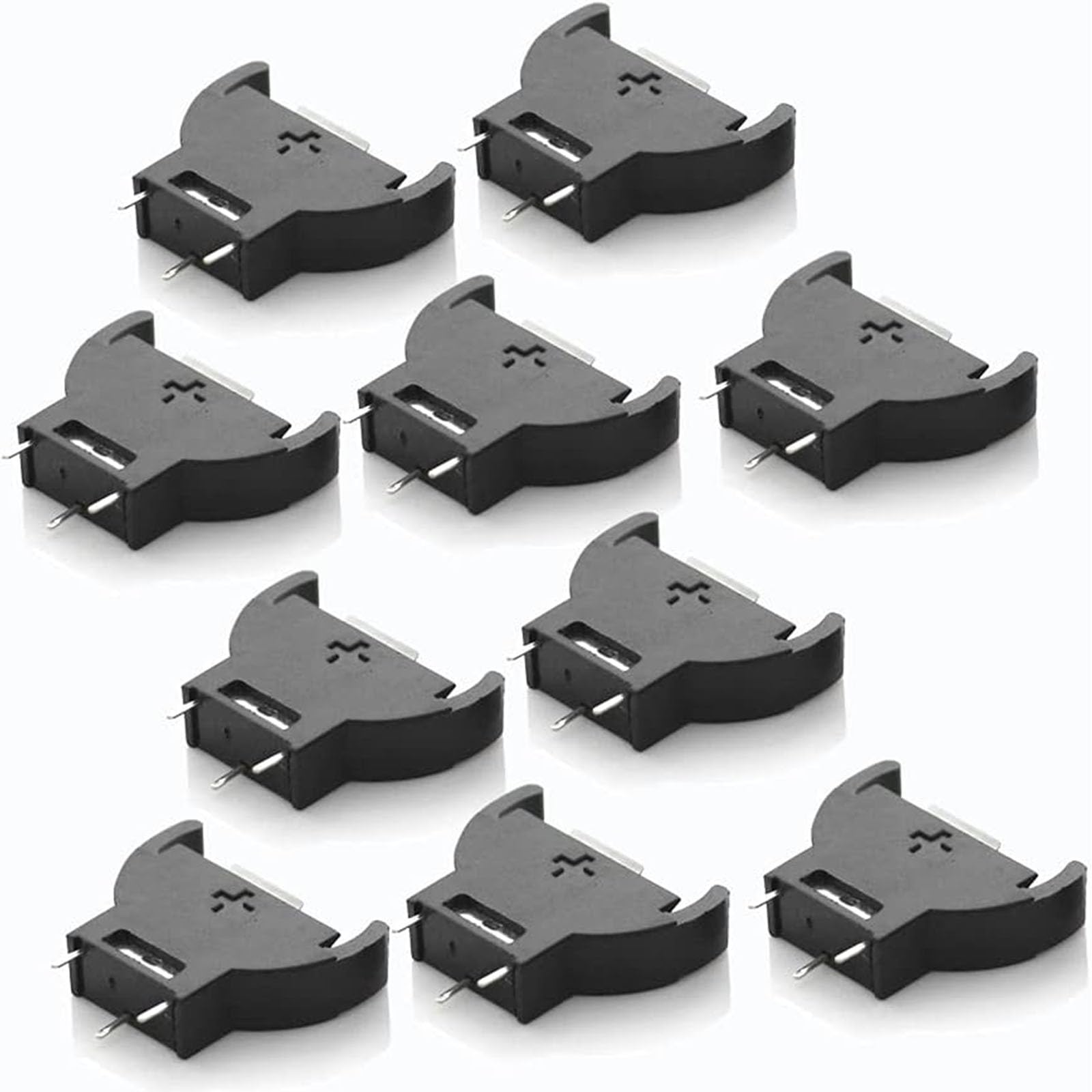 Amazon.co.jp: サムコス CR2032 ボタン電池 ソケット 10点セット 縦型 CR2032電池ボタンリチウム電池ソケットホルダー :  DIY・工具・ガーデン