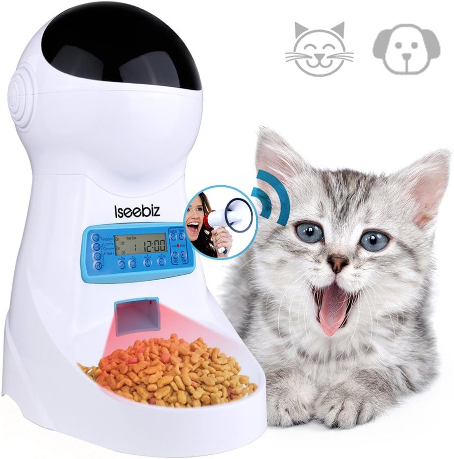 iseebiz automatic cat feeder 3l