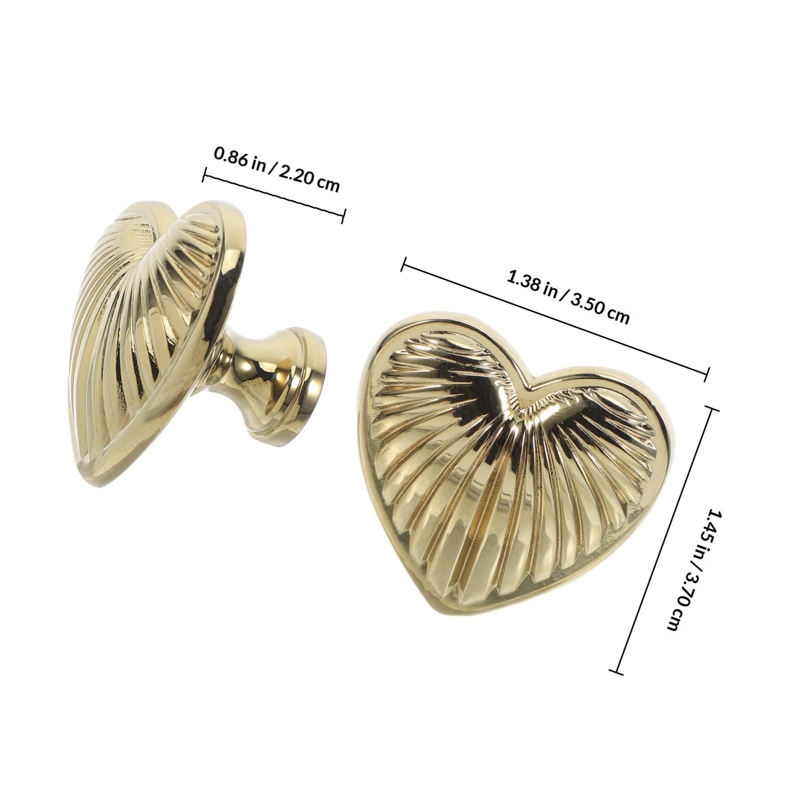 dairazan Brushed-Gold Kitchen Cabinet Knobs - 2 Pack Solid Brass
