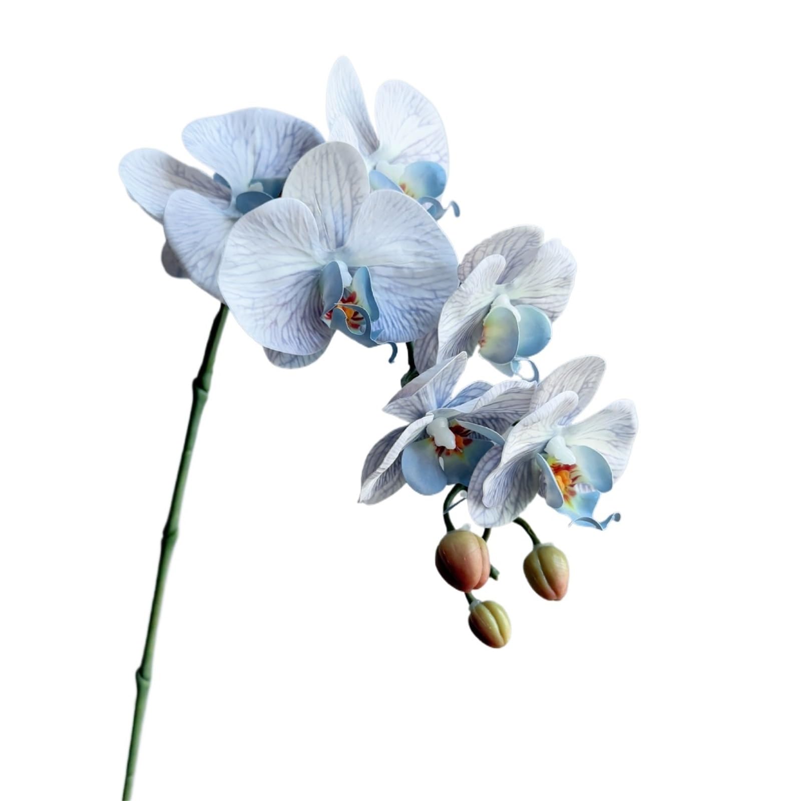 Artificial Orchid 4Pc Artificial 7Head Latex Butterfly Orchids Flowers