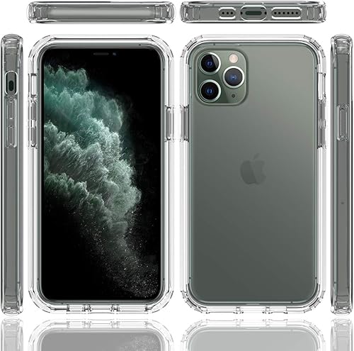 Miniatura 7 de Funda protectora de parachoques sólido de cristal resistente de 360 con protector de pantalla para iPhone 11 Pro (5.8 pulgadas) - Transparente