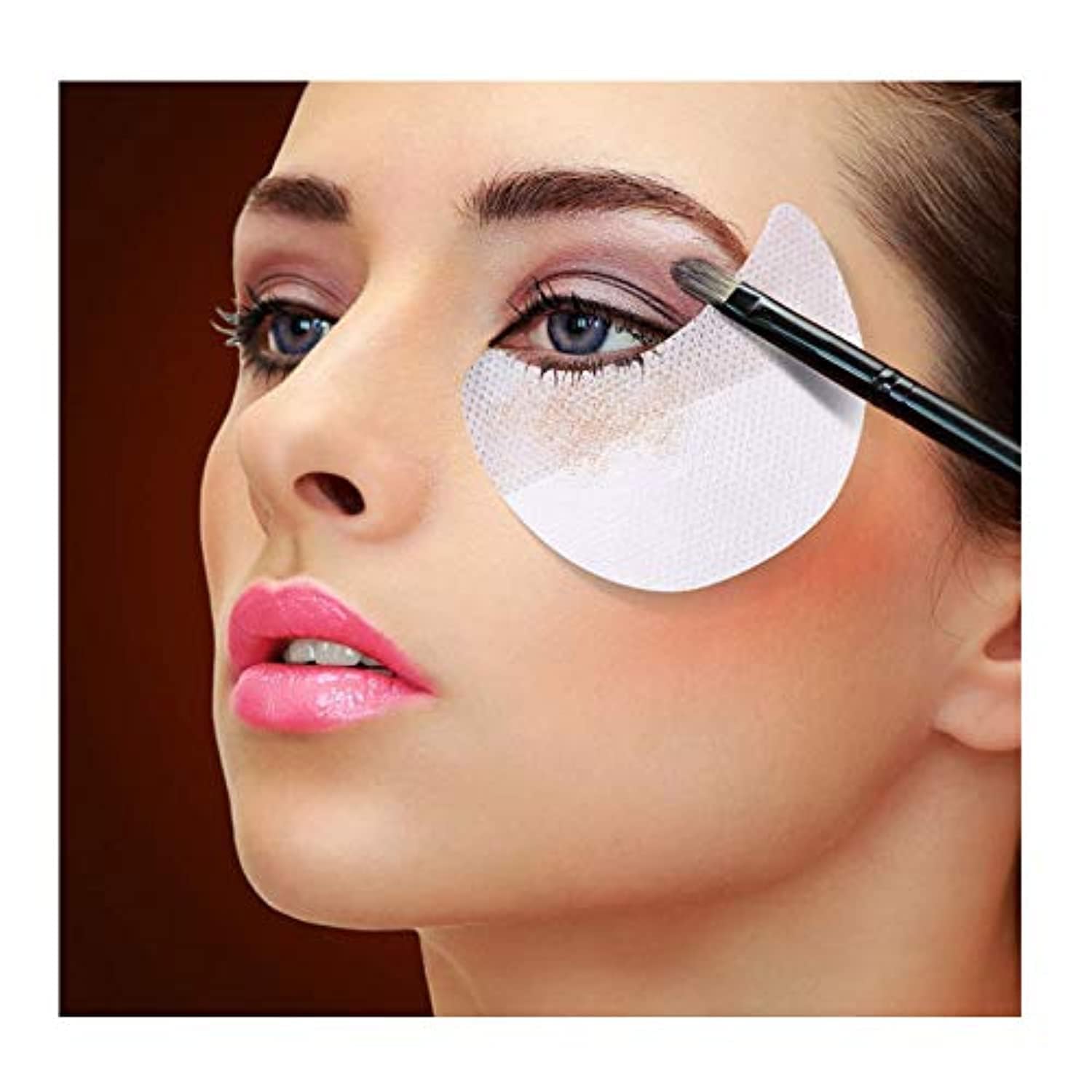 Khazna 30 Pieces Eyeshadow Shield Eyeshadow Gel Pad Patches Eyeshadow Stencils for Prevent Eyelash Extensions, Tinting and Lip Makeup Residue