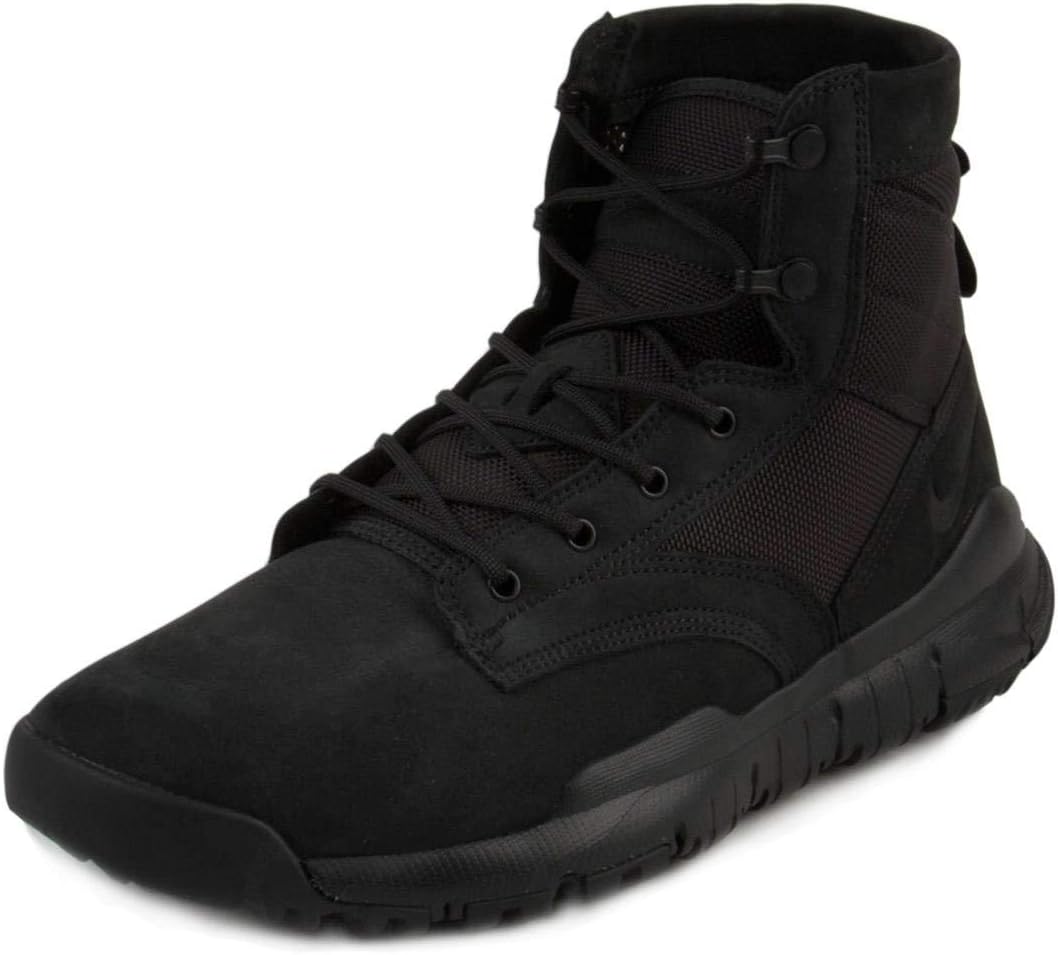 Nike Men's SFB 6" Leather Boots, Black/Black Black, 11.5