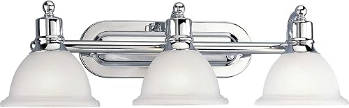 Miniatura 5 de Progress Lighting P3163-15 Soporte de baño de 3 luces, cromo pulido