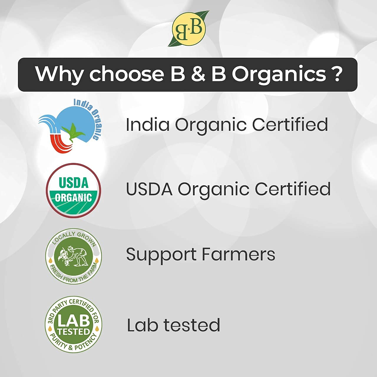 B&B Organics Black Horse Gram(500 g / 1.1 pound)/ Karuppu Kollu Paruppu/Protein Rich & Certified Organic Legume