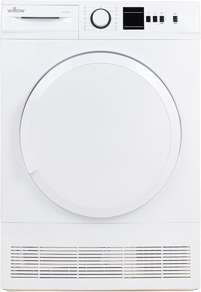 Willow WCD8W 8kg Freestanding Condenser Dryer with 15 Programmes, 3 Button Functions, LED Display - 1