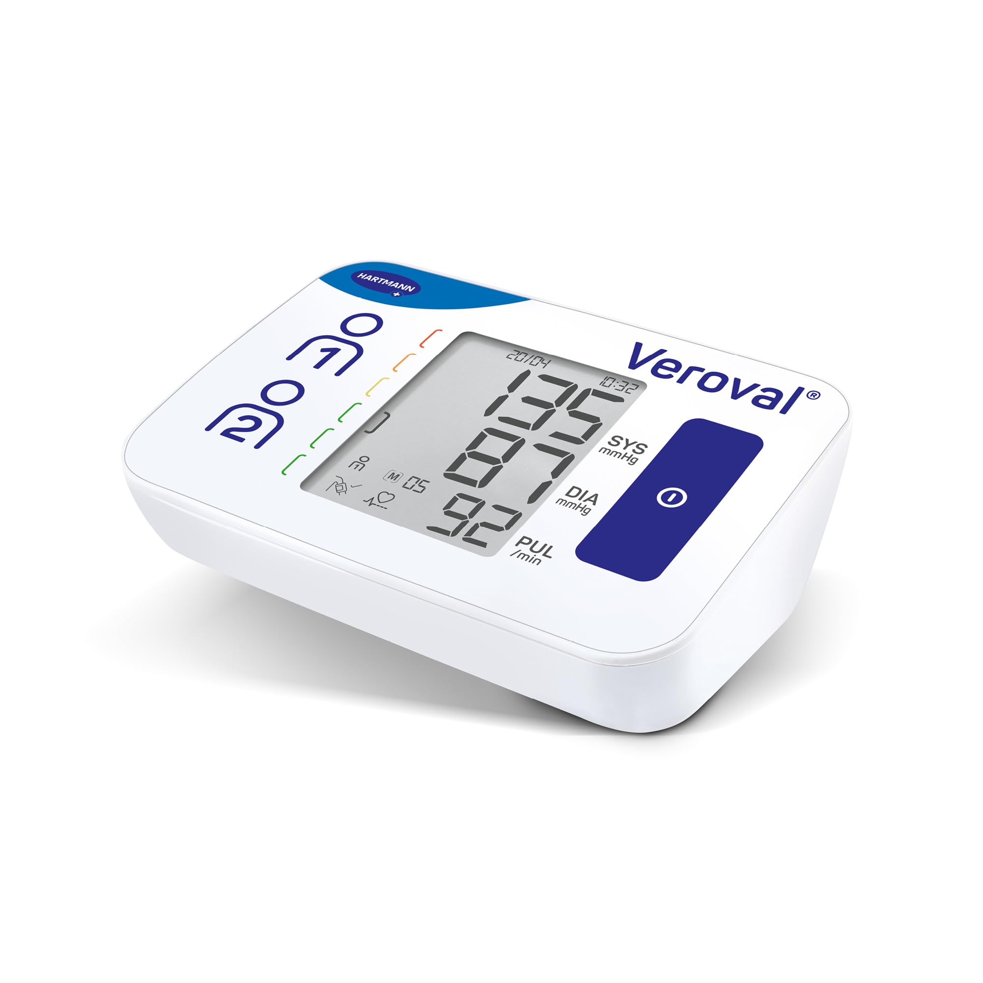 VEROVAL, Tensiómetro de Brazo Digital Compact, Tensión Arterial, Medir la Presión Arterial, Medición Rápida y Precisa, Ergonómico, 200 Lecturas, Talla Universal