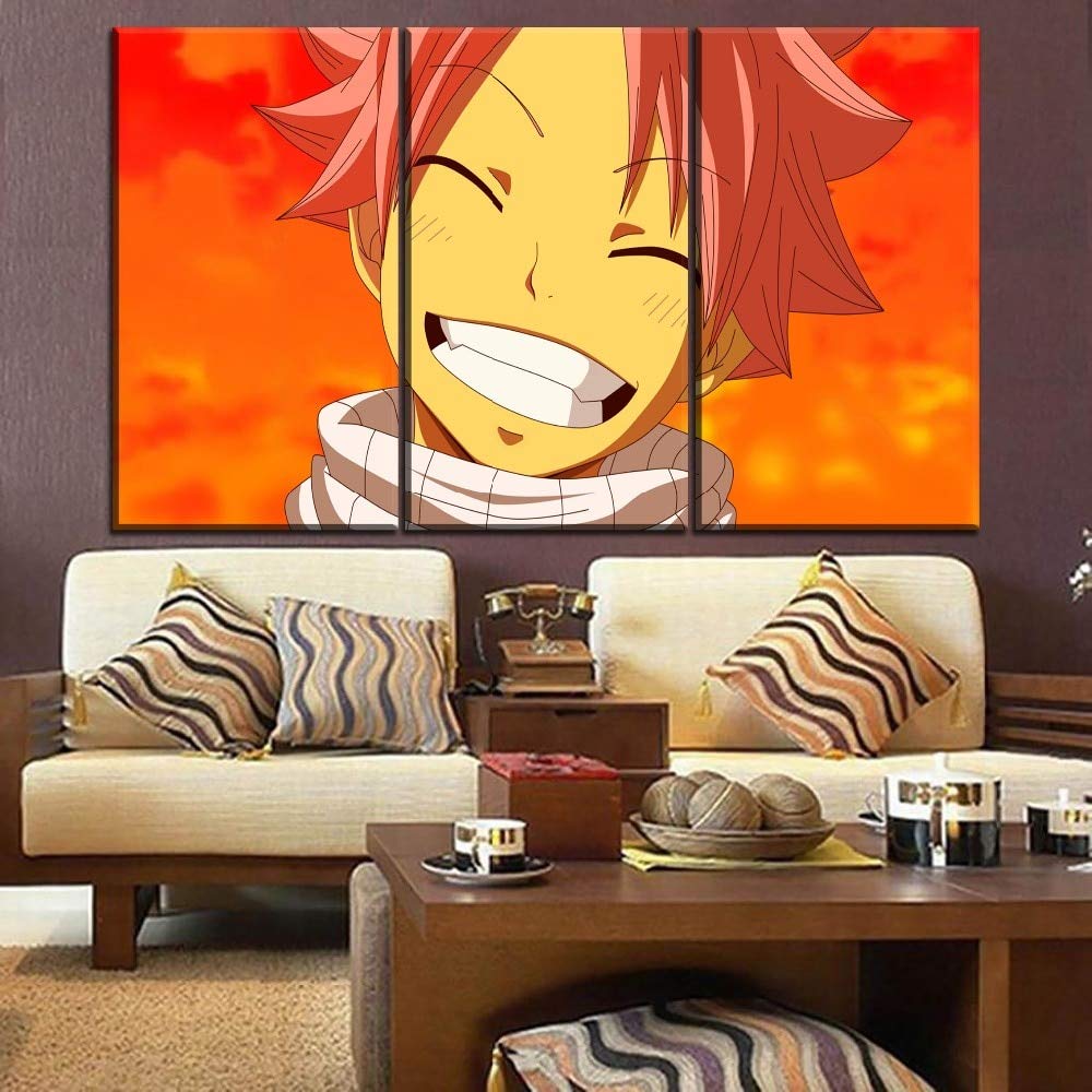 Impression sur Toile Animation Mangas 3 Pièces - Tableau Déco Murale pour Chambre Garçon
