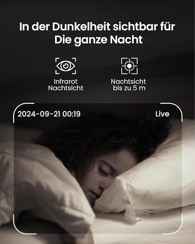 CZEview WiFi Bébiőr 2K Kamerával - 4.3" Kijelző, 360° PTZ, Éjjellátó, Automatikus Követés, Sírás/Mozgásérzékelés, Hőmérsékletjelző, Applikác
