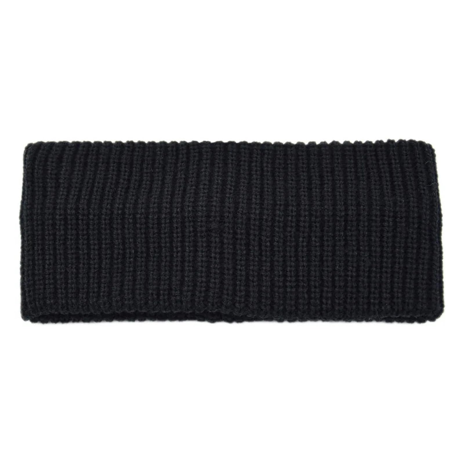 Stirnband 3PCS Einfache Feste Farbe Gestrickt Breiten Stirnband Frauen Sport Haarbänder Vertikale Gestreiften Kopf Abdeckung Winter Ohr Wärmer Winter Stirnband(Gray A)