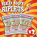 Old Vienna of St Louis (Red Hot Riplets Hot BBQ Flavored , 5oz 3 Pack)