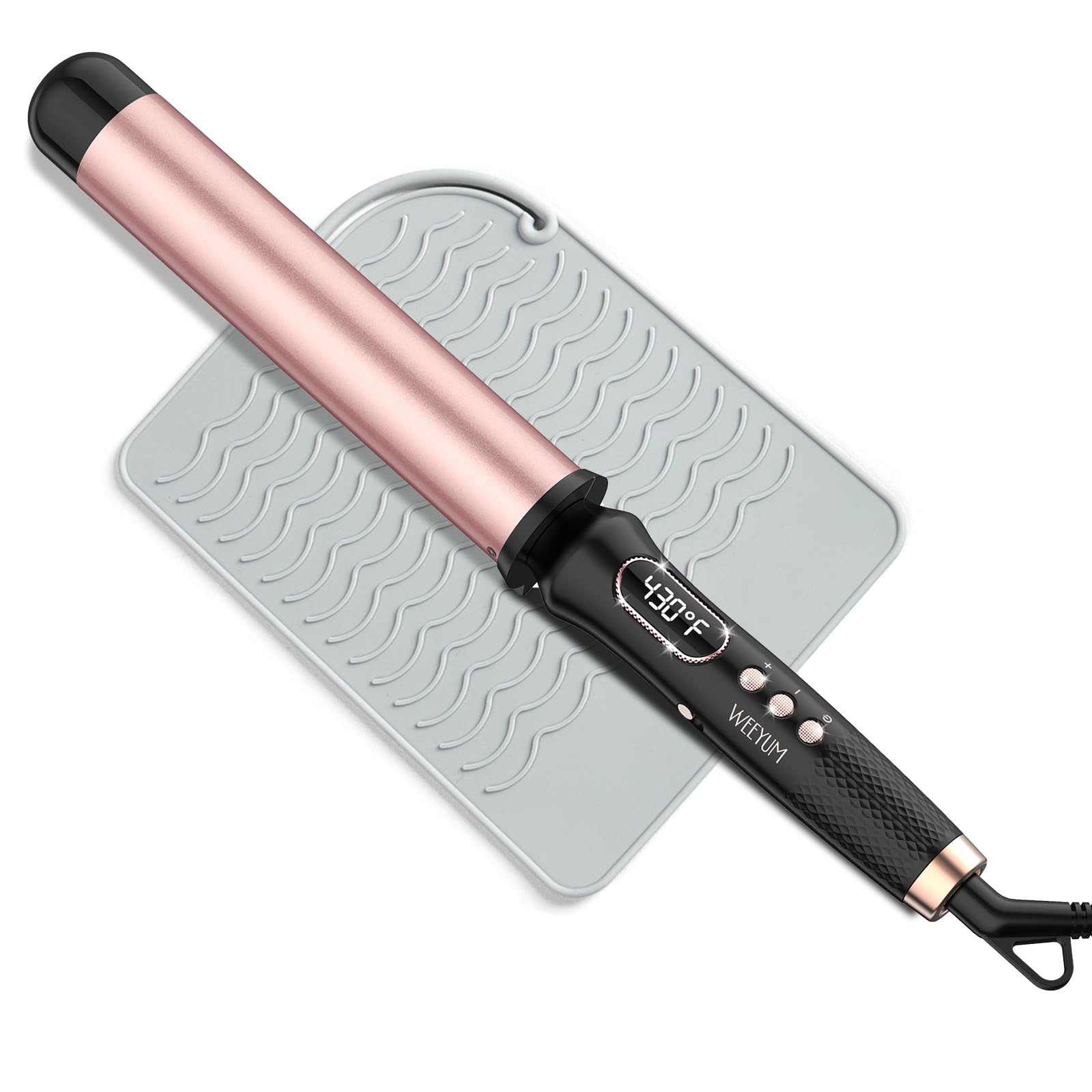 Curling Wand 1 1 2 Inch Ceramic Long Barrel Curling Iron Wand Professional for Beach Wave Curling Wand