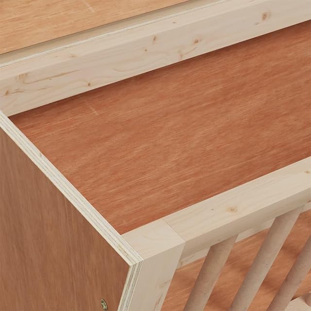 Foto 8 de 8 de vidaXL Comedero de heno para Conejos Madera Maciza Abeto 37x18,5x23 cm