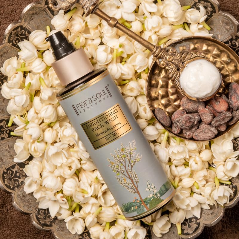 Image of Ayurveda Barrier-Repair Botanical Face Wash | Fades Dark Spots & Restores Moisture | Natural Lathering Cleanser with Mogra, Orange, Manjistha & Licorice for Bright, Even-Toned & Radiant Ski | Ayush-approved, All Skin Types, 60ml