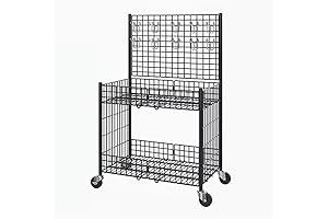 AoLigei Grid Wall Wire Display Rack, Detachable Retail Wall Panel Stand for...