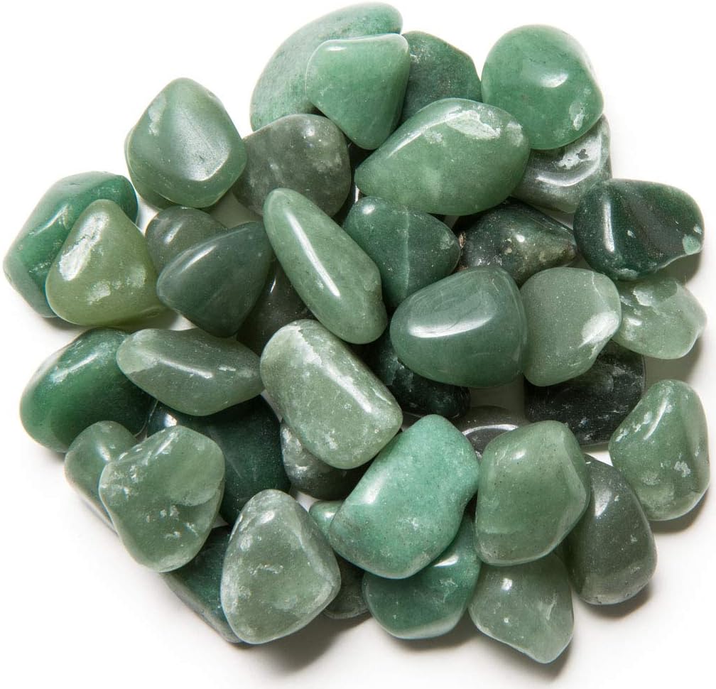 3 lbs of Small Green Quartz A Grade Stones from Brazil - Tumbled Rocks Perfect for Art, Crafts, Reiki, Wicca and Wire Wrapping!