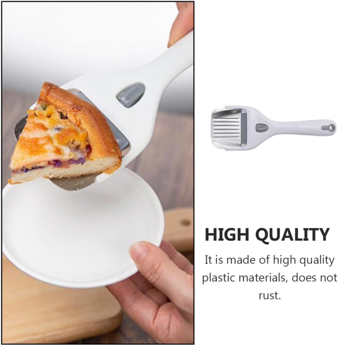 Plastic Cheese Slicer Handheld Tool with Ergonomic Handle and Hook Design